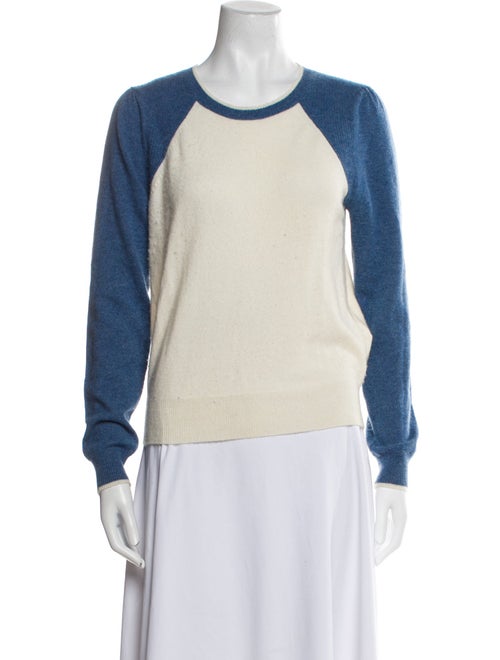 Veronica Beard Cashmere Colorblock Pattern Sweater