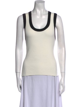 Veronica Beard Scoop Neck Sleeveless Top