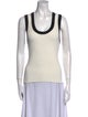 Veronica Beard Scoop Neck Sleeveless Top