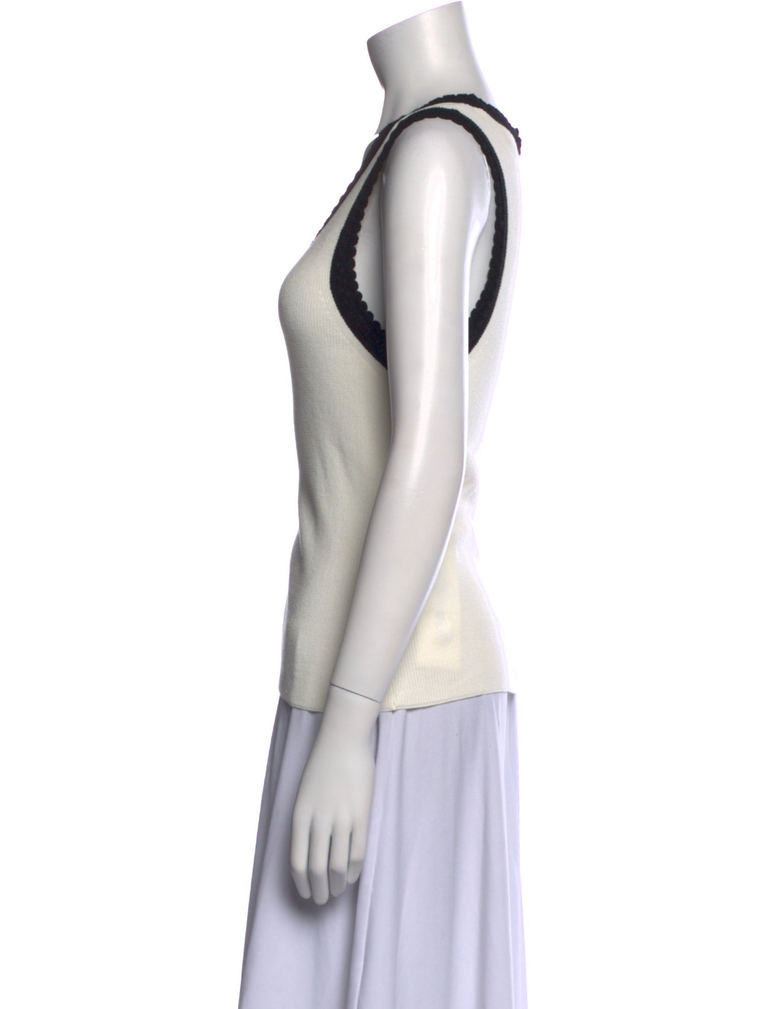 Veronica Beard Scoop Neck Sleeveless Top