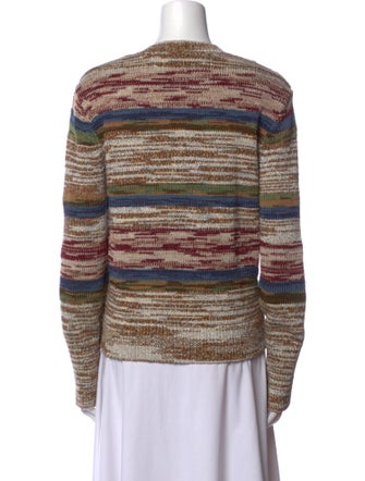 Veronica Beard Striped Crew Neck Sweater