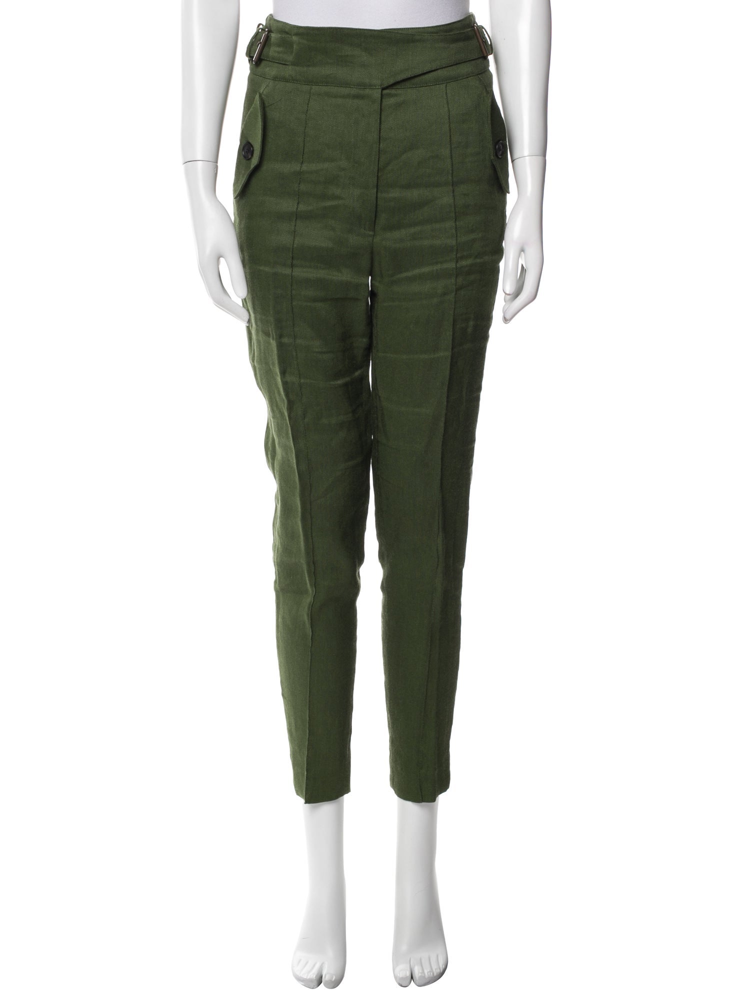 Veronica Beard Linen Skinny Leg Pants