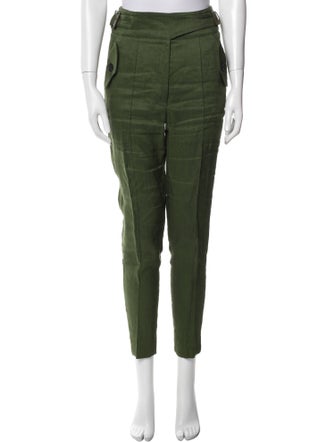 Veronica Beard Linen Skinny Leg Pants