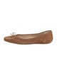 Veronica Beard Suede Bow Accents Ballet Flats
