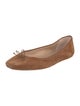 Veronica Beard Suede Bow Accents Ballet Flats