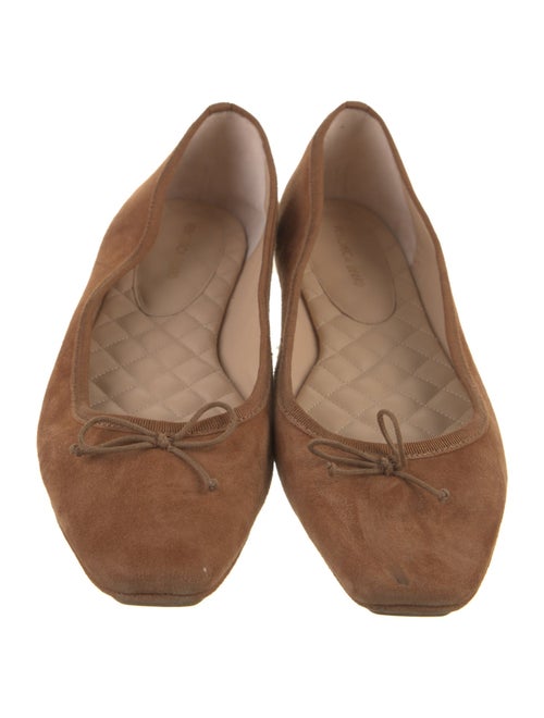 Veronica Beard Suede Bow Accents Ballet Flats