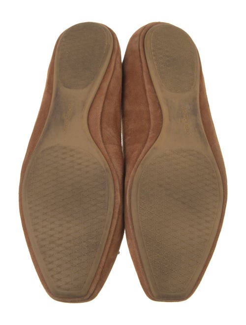 Veronica Beard Suede Bow Accents Ballet Flats