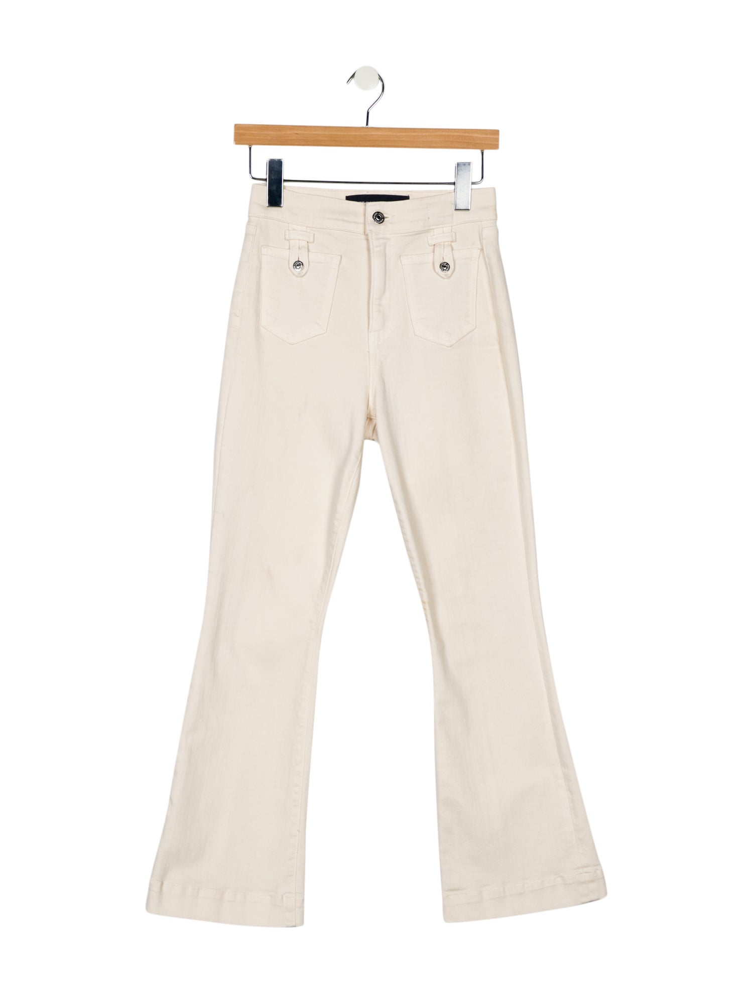 Veronica Beard Mid-Rise Wide Leg Jeans