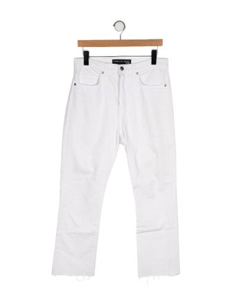 Veronica Beard High-Rise Straight Leg Jeans