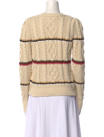 Veronica Beard Striped Crew Neck Sweater