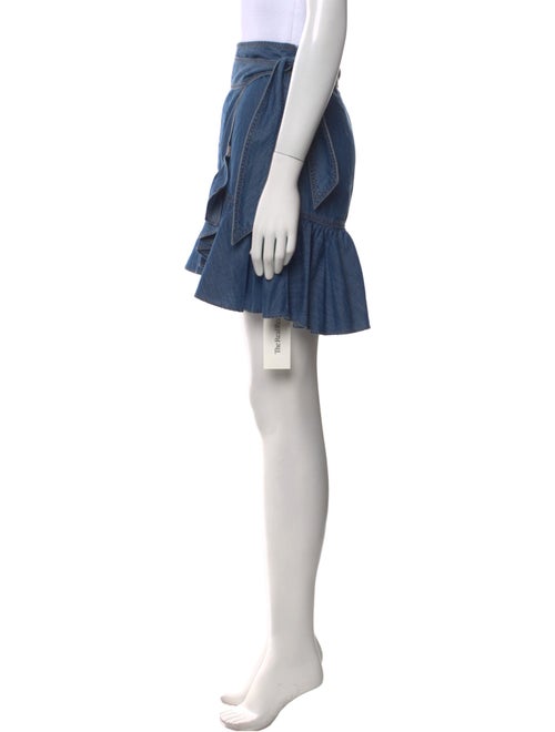 Veronica Beard Ruffle Embellishment Mini Skirt