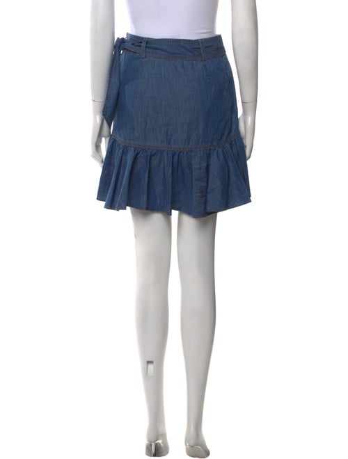 Veronica Beard Ruffle Embellishment Mini Skirt