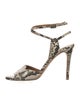 Veronica Beard Snakeskin Animal Print Sandals
