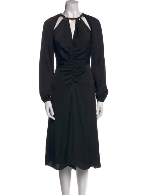 Veronica Beard V-Neck Midi Length Dress