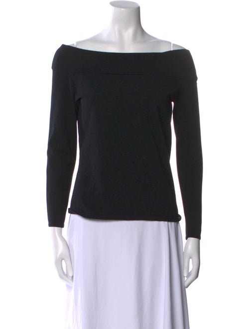 Veronica Beard Bateau Neckline Long Sleeve Top