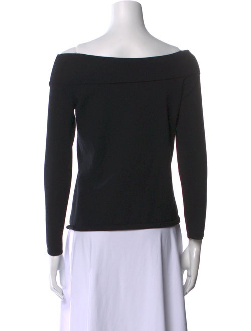 Veronica Beard Bateau Neckline Long Sleeve Top