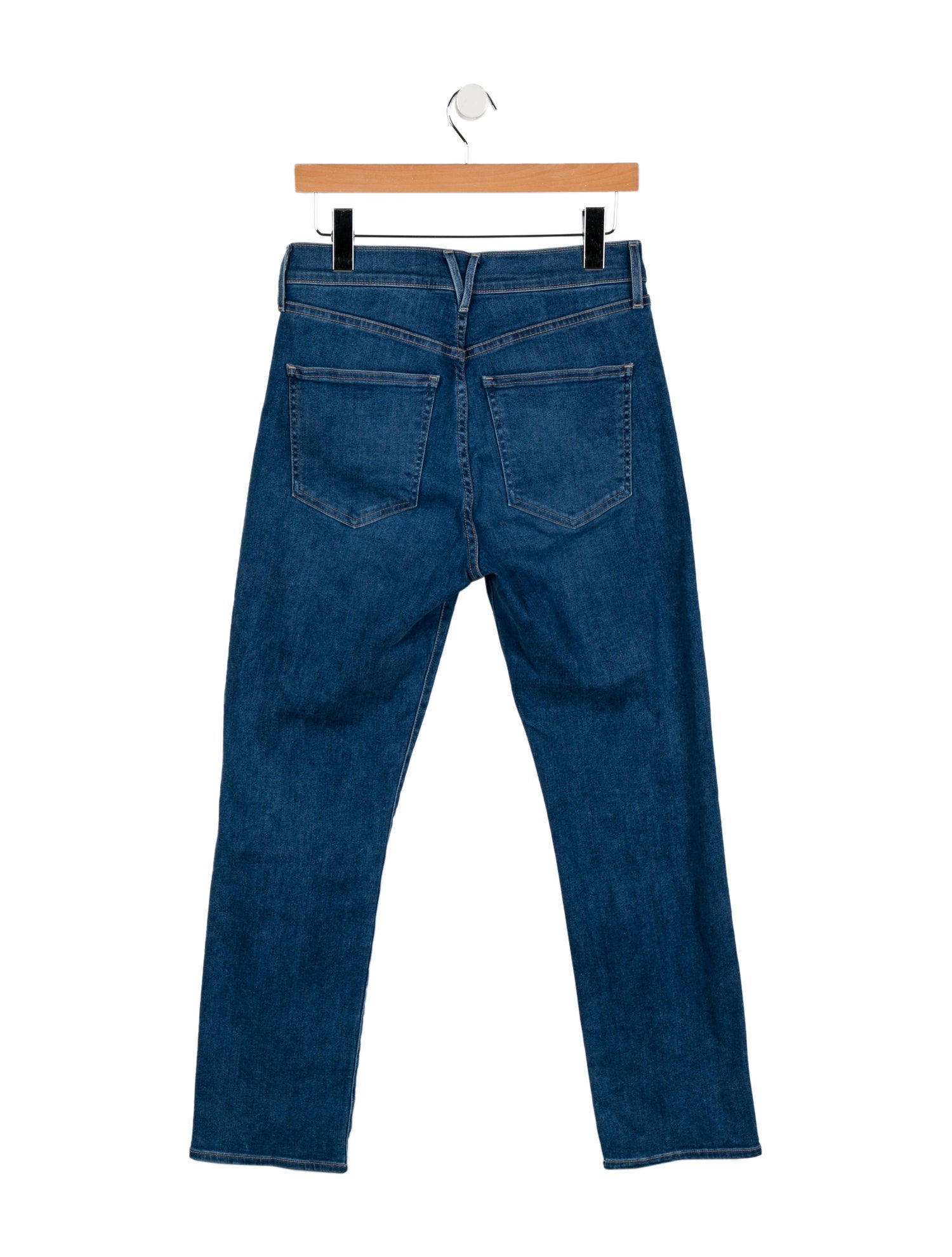 Veronica Beard High-Rise Straight Leg Jeans