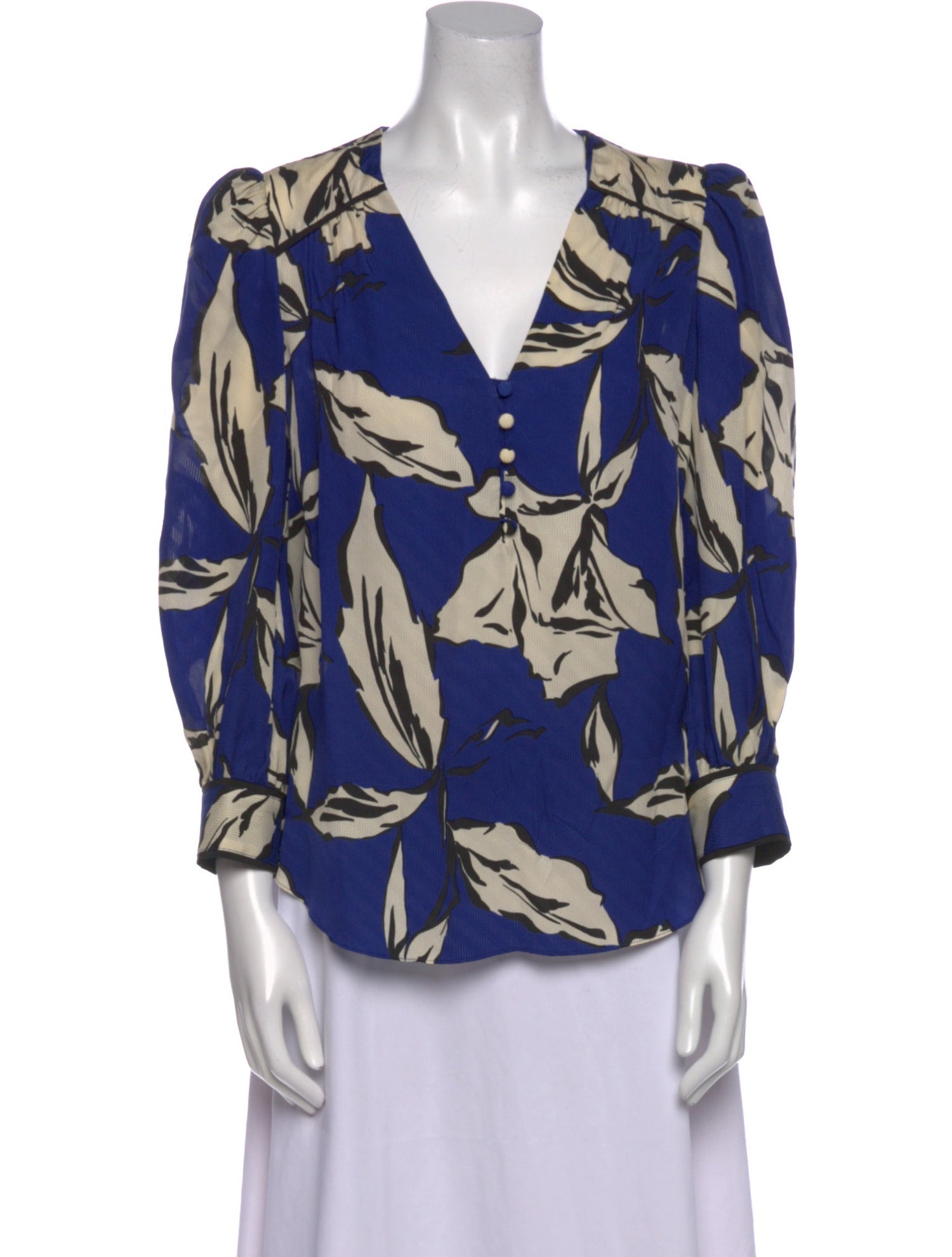 Veronica Beard Silk Printed Blouse