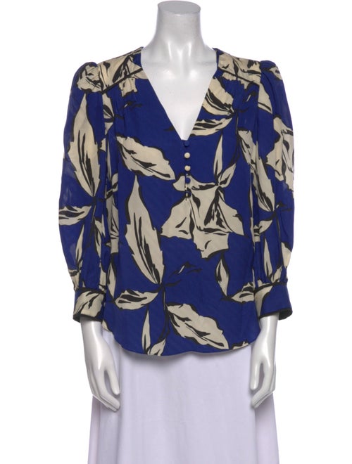 Veronica Beard Silk Printed Blouse
