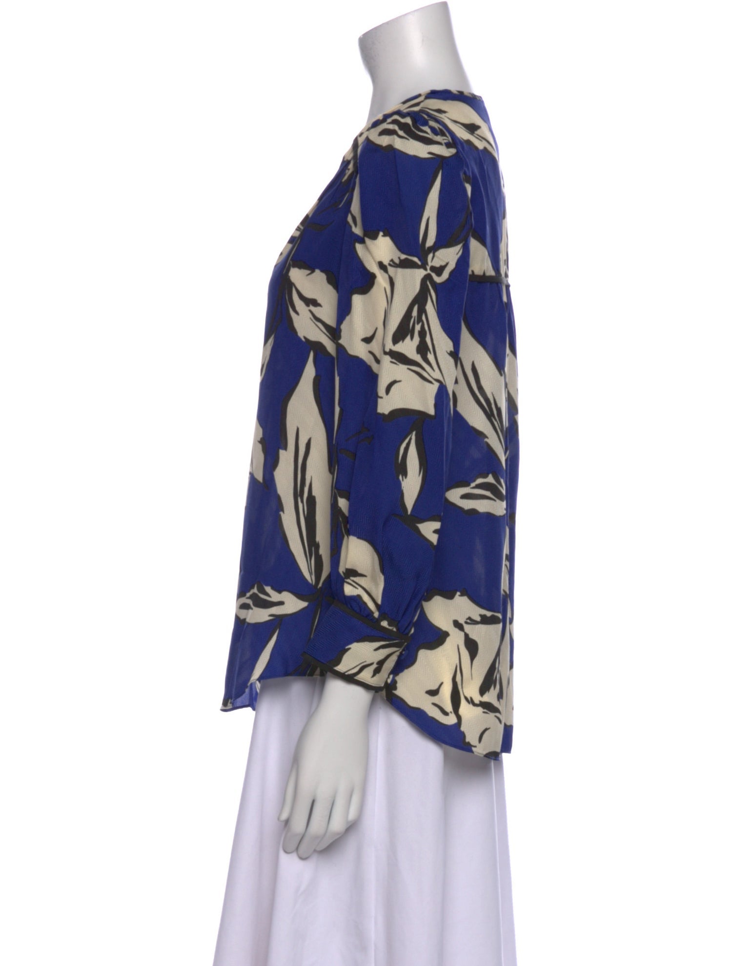 Veronica Beard Silk Printed Blouse