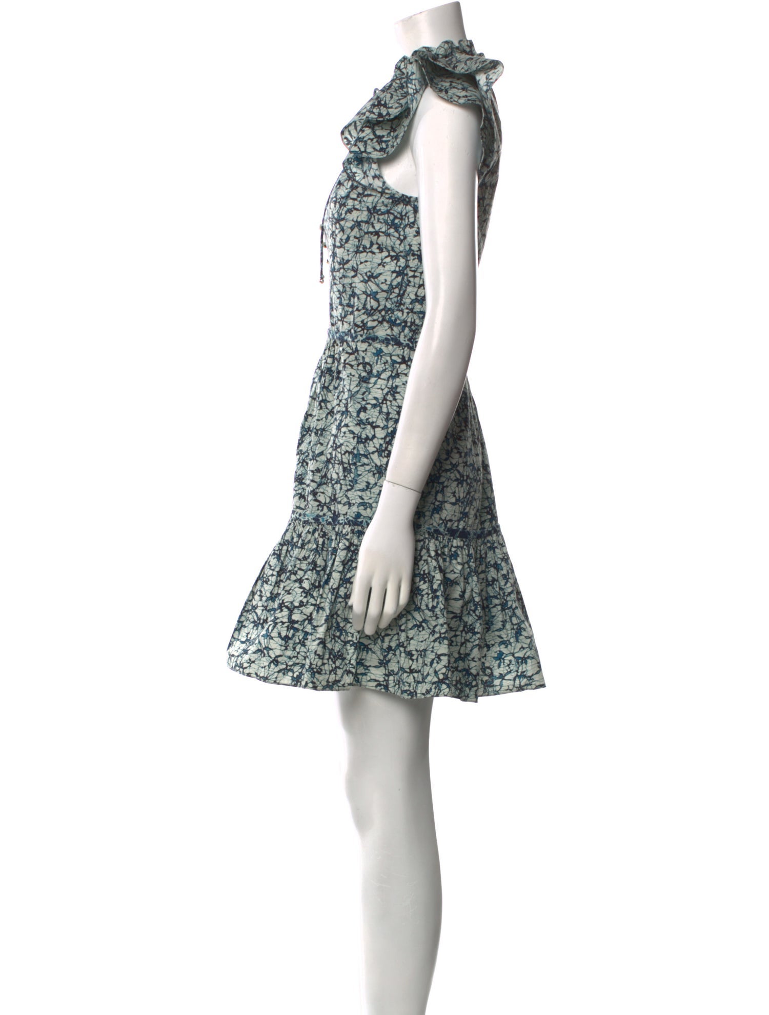 Veronica Beard Floral Print Mini Dress