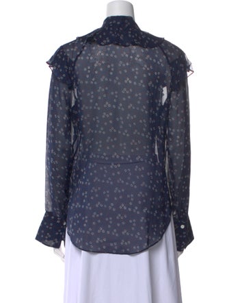 Veronica Beard Silk Printed Blouse