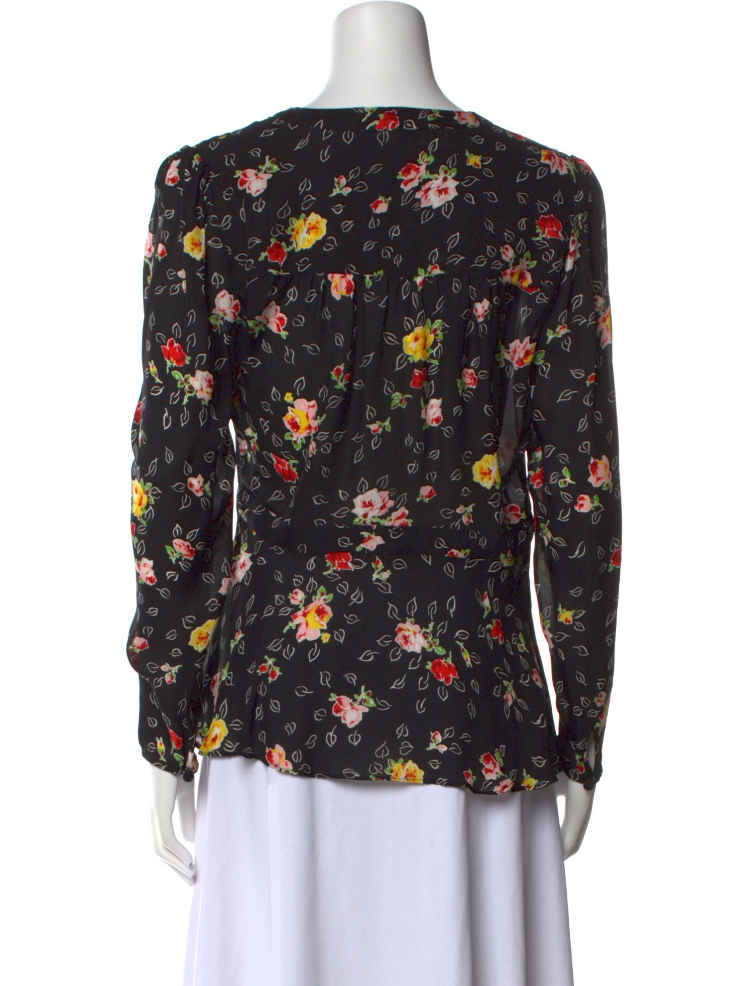 Veronica Beard Silk Floral Print Blouse