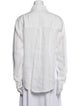 Veronica Beard Linen Long Sleeve Button-Up Top