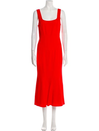 Veronica Beard Square Neckline Long Dress