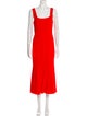 Veronica Beard Square Neckline Long Dress
