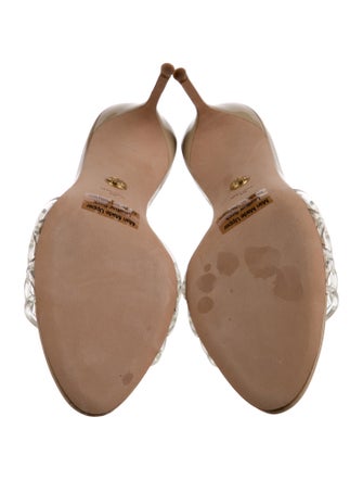 Veronica Beard Leather Cutout Accent Slides