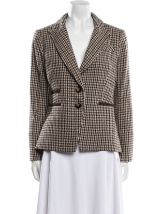 Veronica Beard Houndstooth Print Blazer