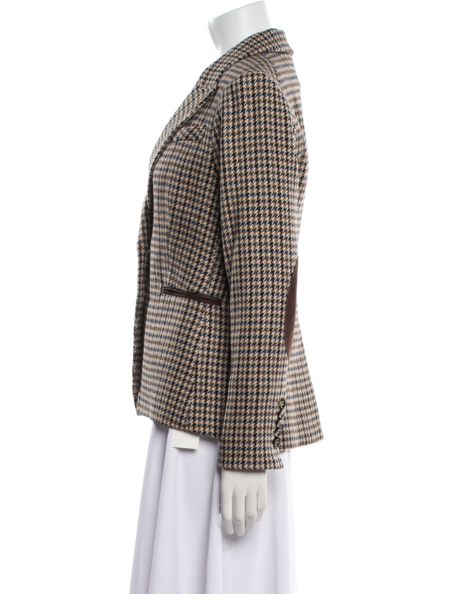 Veronica Beard Houndstooth Print Blazer