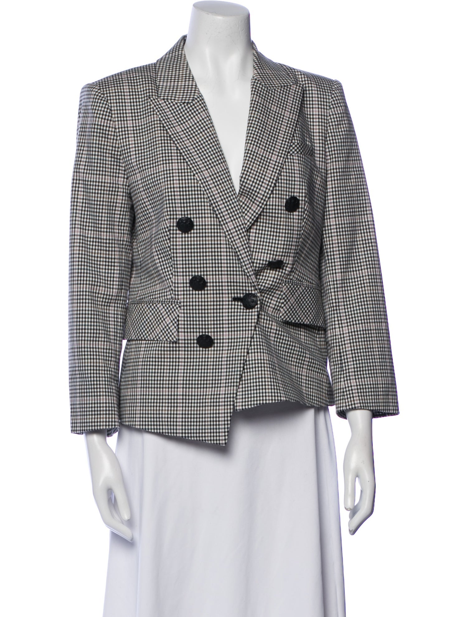 Veronica Beard Plaid Print Blazer