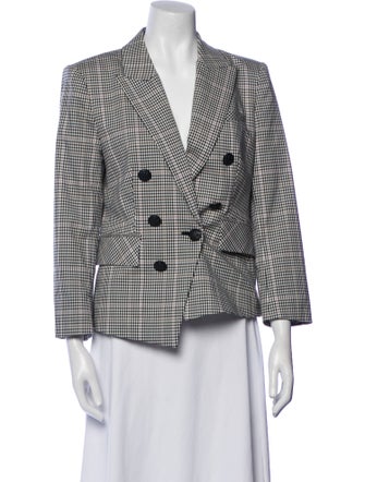 Veronica Beard Plaid Print Blazer