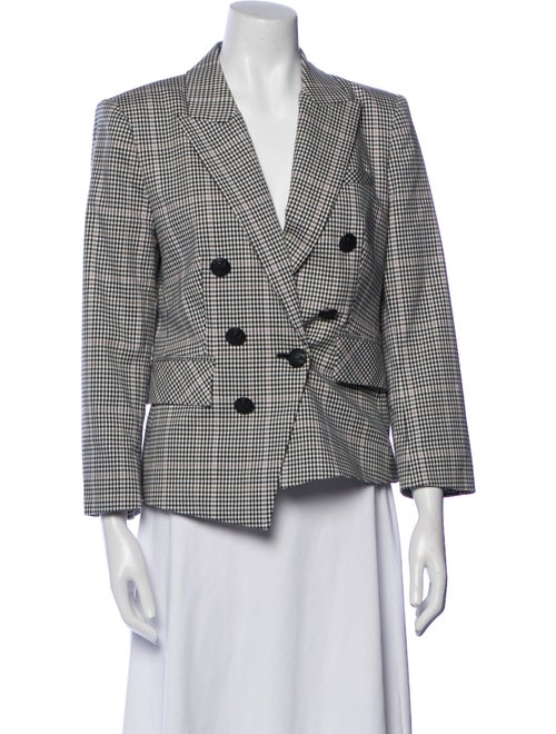 Veronica Beard Plaid Print Blazer