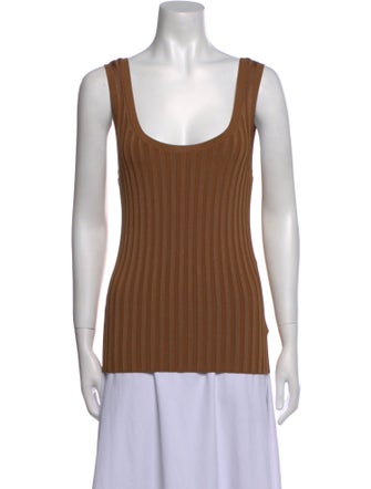 Veronica Beard Scoop Neck Sleeveless Top