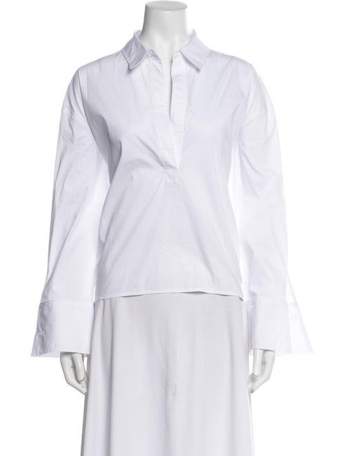 Veronica Beard Long Sleeve Button-Up Top