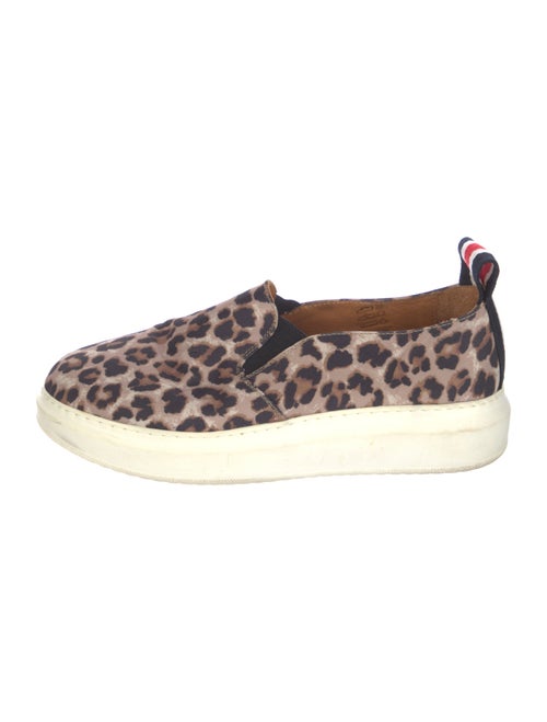 Veronica Beard Canvas Animal Print Sneakers