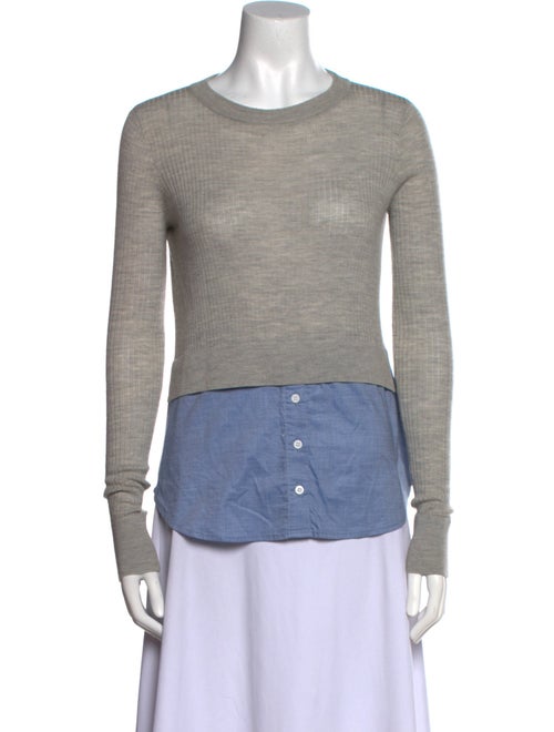 Veronica Beard Wool Crew Neck Top