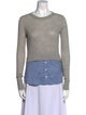 Veronica Beard Wool Crew Neck Top