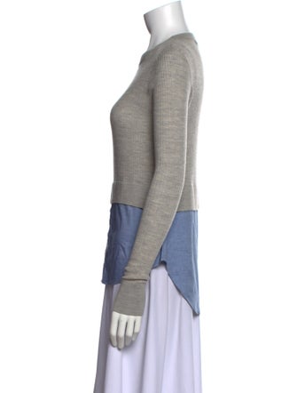 Veronica Beard Wool Crew Neck Top