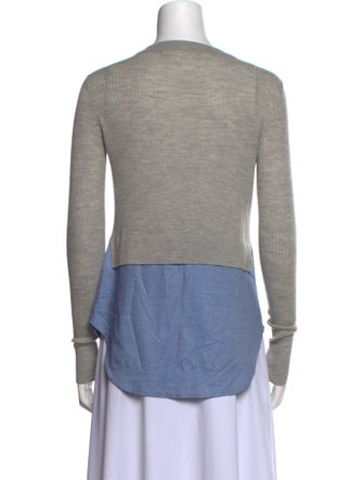 Veronica Beard Wool Crew Neck Top