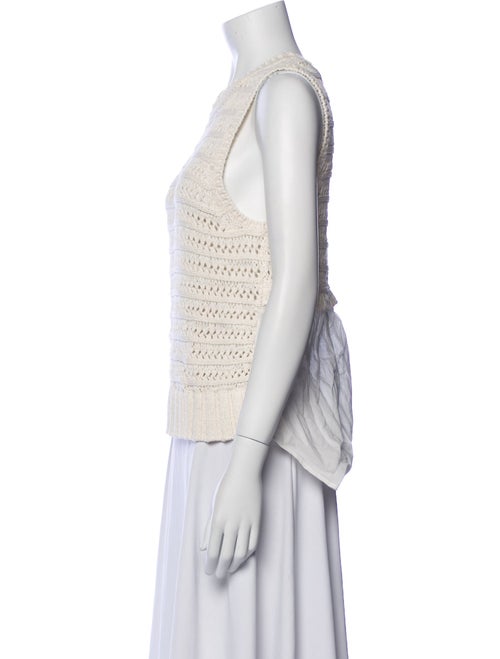 Veronica Beard Crew Neck Sleeveless Top