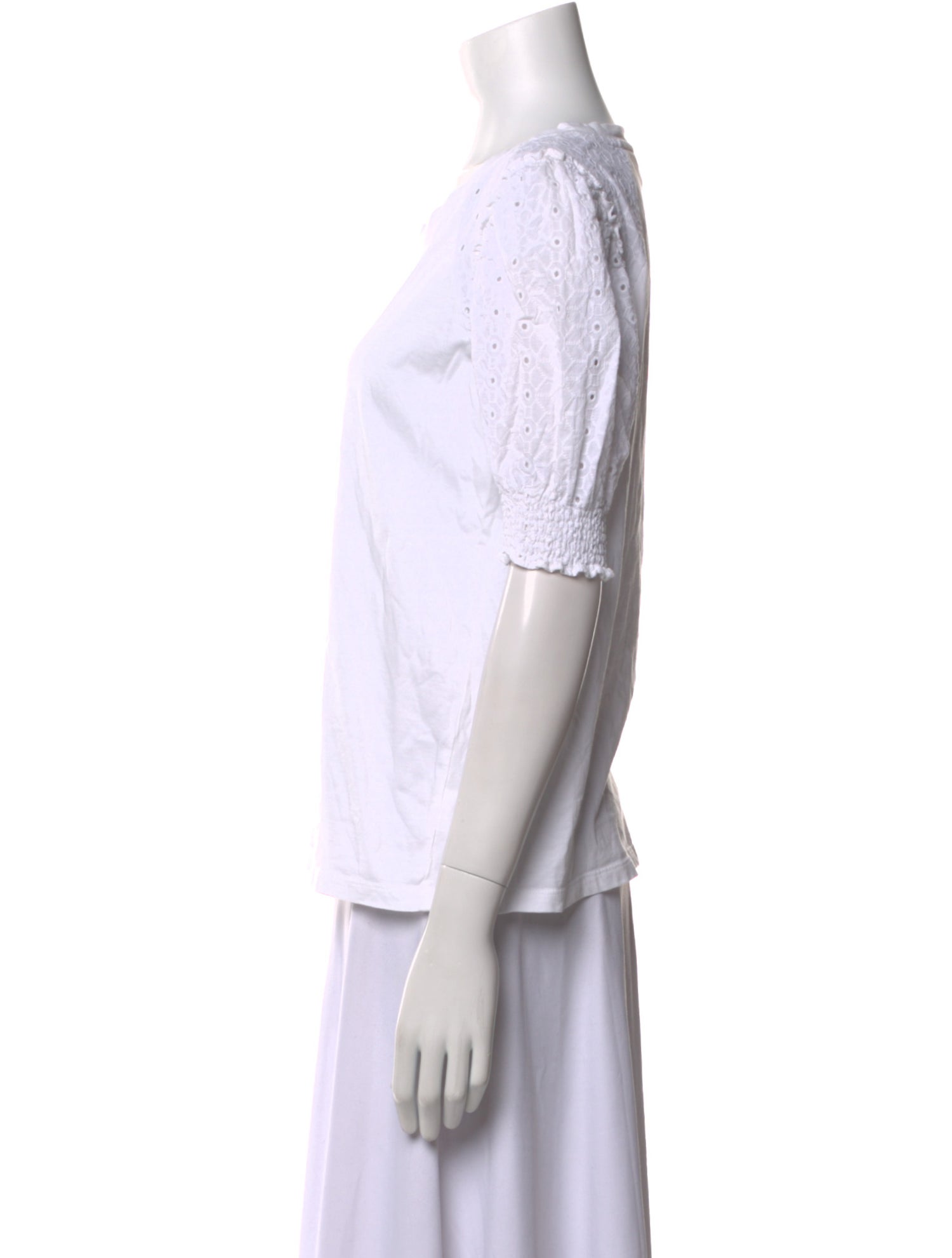 Veronica Beard Scoop Neck Short Sleeve T-Shirt