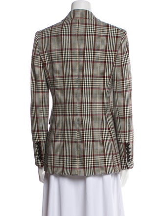 Veronica Beard Plaid Print Blazer