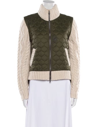 Veronica Beard Nylon Colorblock Pattern Jacket