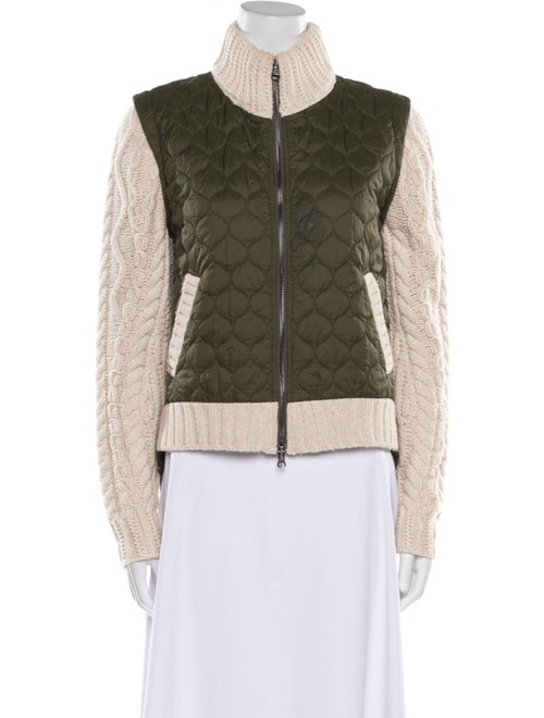 Veronica Beard Nylon Colorblock Pattern Jacket