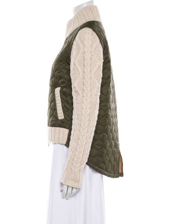 Veronica Beard Nylon Colorblock Pattern Jacket