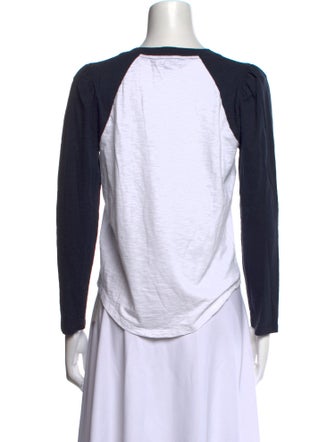 Veronica Beard Crew Neck Long Sleeve T-Shirt